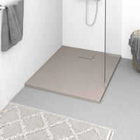 vidaXL Base de chuveiro SMC branco 80x80 cm