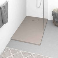 vidaXL Base de chuveiro SMC branco 80x80 cm