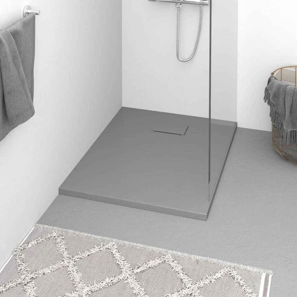 vidaXL Base de chuveiro SMC branco 80x80 cm