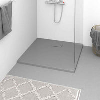 vidaXL Base de chuveiro SMC branco 80x80 cm