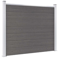 vidaXL Painel de cerca 180x146 cm WPC castanho