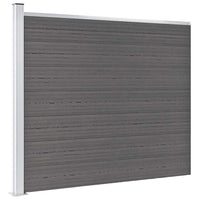vidaXL Painel de cerca 180x146 cm WPC castanho