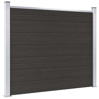 vidaXL Painel de cerca 180x146 cm WPC castanho