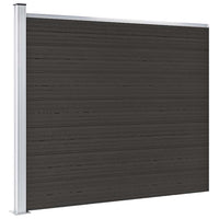 vidaXL Painel de cerca 180x146 cm WPC castanho