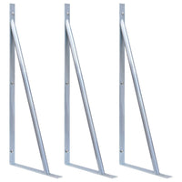 vidaXL Suportes para postes de vedação 2 pcs aço galvanizado