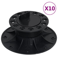 vidaXL Pés ajustáveis para pavimento 10 pcs 25-40 mm