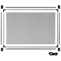 vidaXL Tela anti-insetos extensível p/ janelas (75-143)x50 cm branco