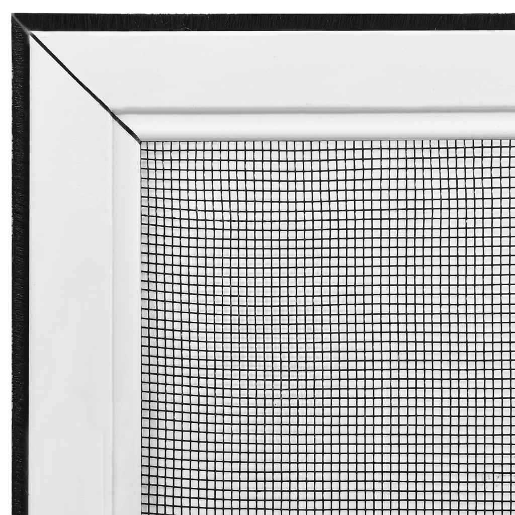 vidaXL Tela anti-insetos extensível p/ janelas (75-143)x50 cm branco