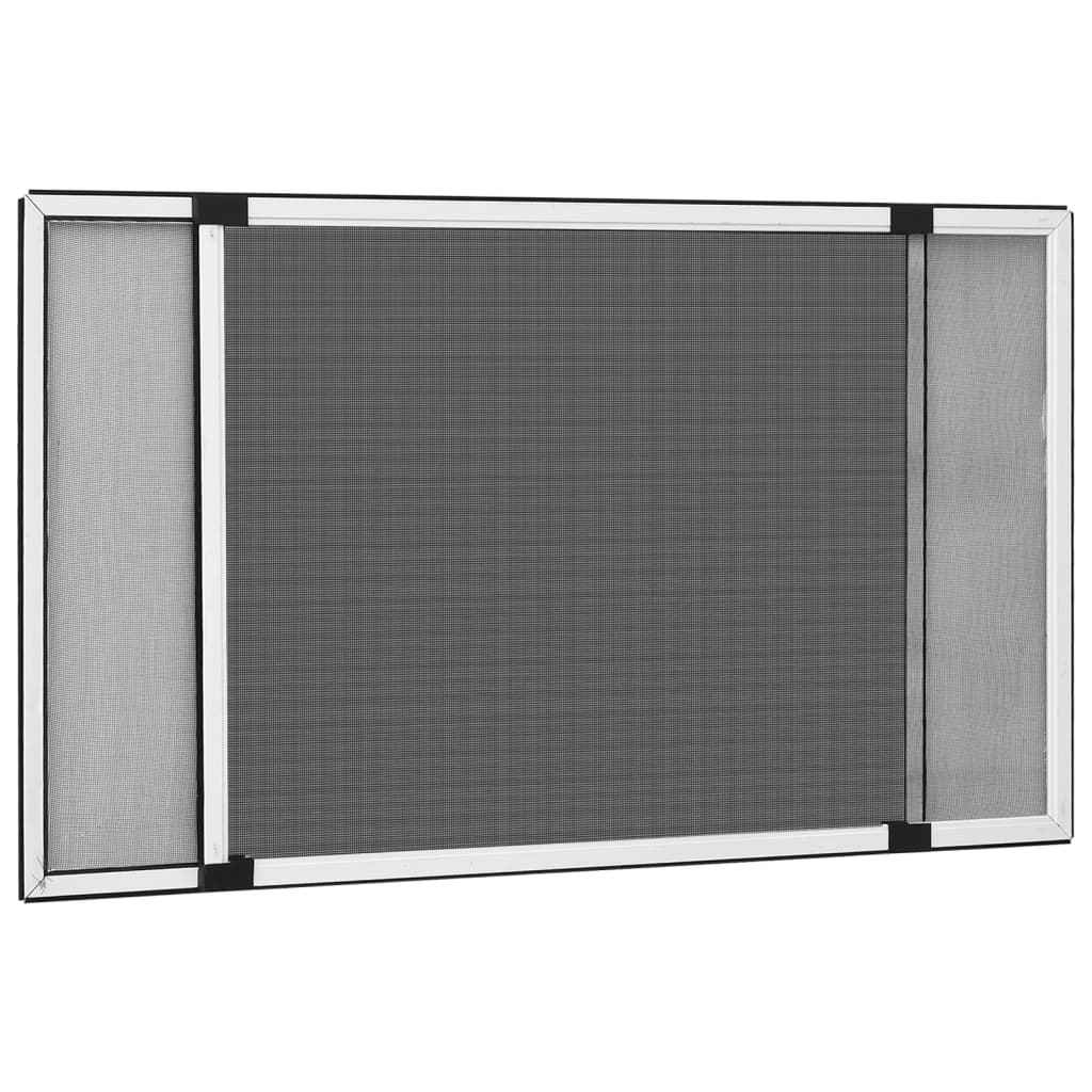 vidaXL Tela anti-insetos extensível p/ janelas (75-143)x50 cm branco