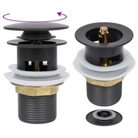 vidaXL Válvula escoam. c/ função antitransbordo 6,4x6,4x9,1 cm cromado