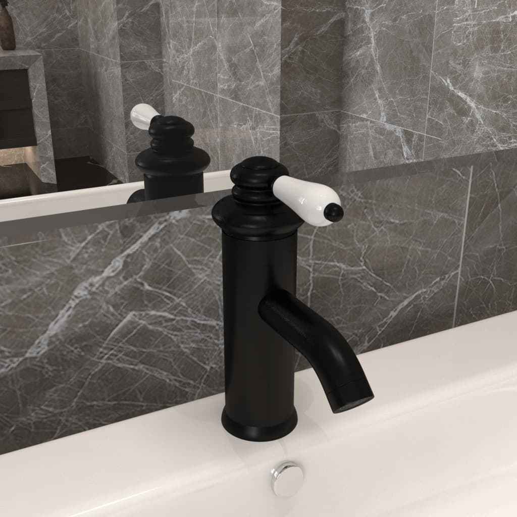 vidaXL Torneira para lavatório de casa de banho 130x180 mm cromado