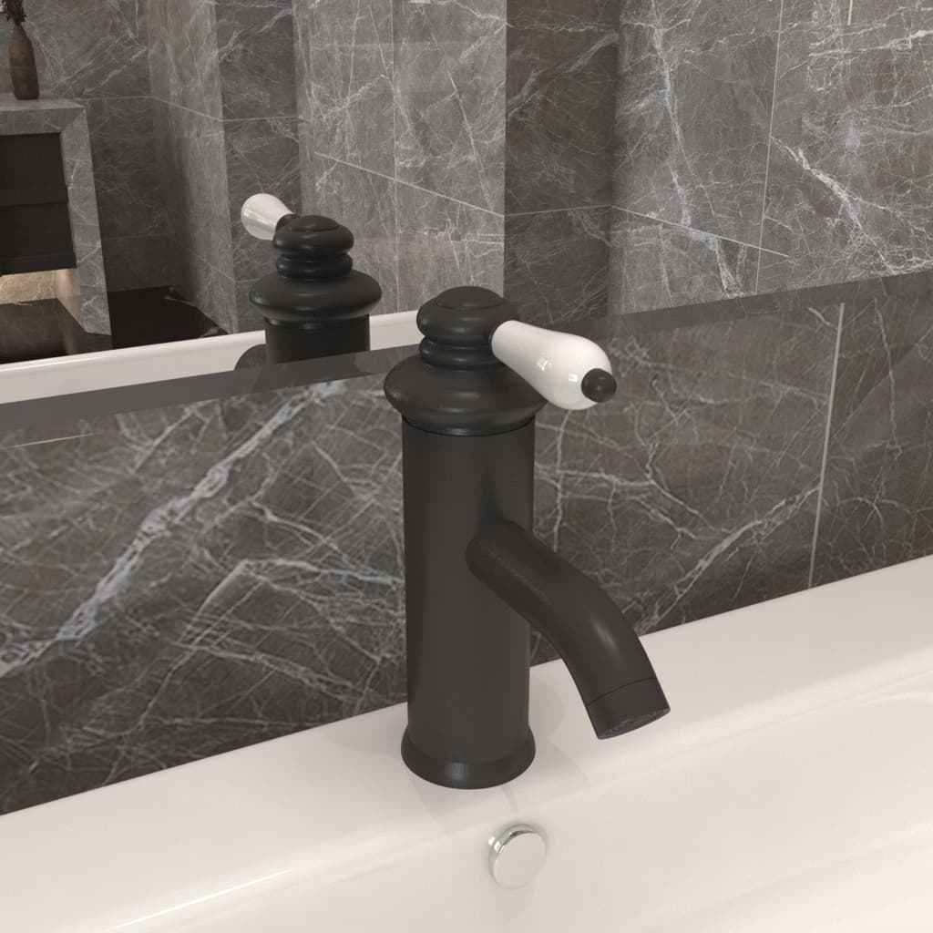 vidaXL Torneira para lavatório de casa de banho 130x180 mm cromado