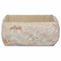 vidaXL Lavatório 30x30x13 mármore cor creme