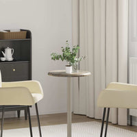 vidaXL Tampo de mesa Ø40x2,5 cm mármore cor creme