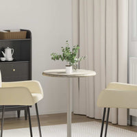 vidaXL Tampo de mesa Ø40x2,5 cm mármore cor creme
