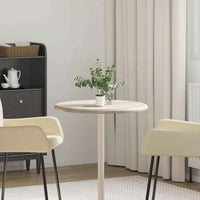 vidaXL Tampo de mesa Ø40x2,5 cm mármore cor creme