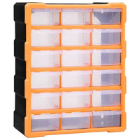 vidaXL Caixa organizadora com 38 gavetas 52x16x37,5 cm