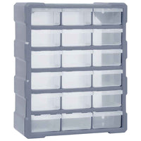vidaXL Caixa organizadora com 38 gavetas 52x16x37,5 cm