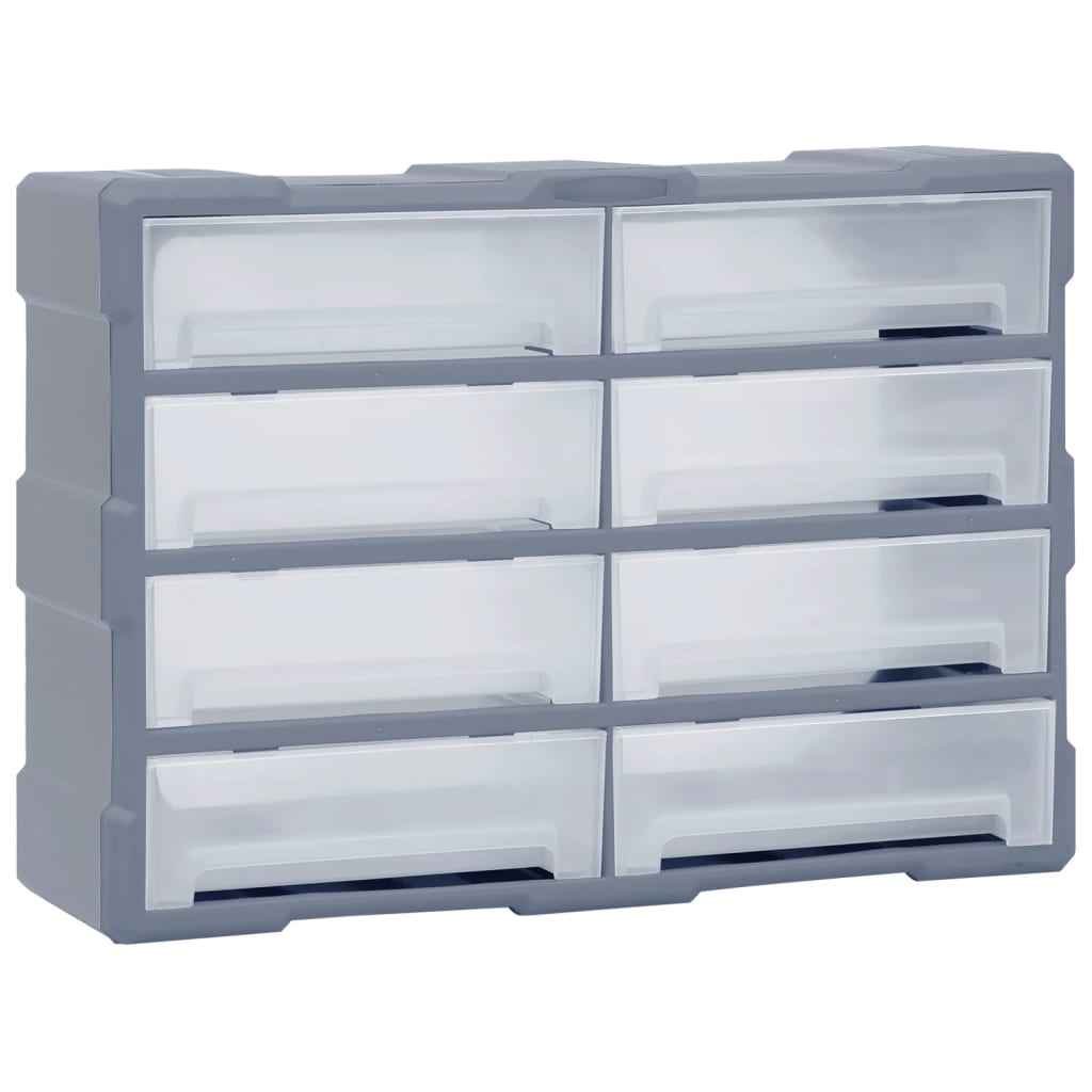 vidaXL Caixa organizadora com 38 gavetas 52x16x37,5 cm