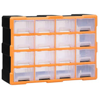 vidaXL Caixa organizadora com 38 gavetas 52x16x37,5 cm