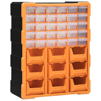 vidaXL Caixa organizadora com 38 gavetas 52x16x37,5 cm