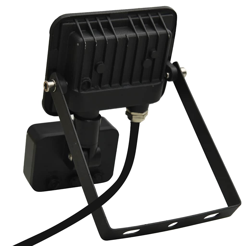 vidaXL Projetor c/ iluminação LED e sensor 10 W branco quente