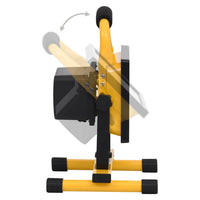 vidaXL Holofote LED recarregável c/ pega 30 W branco frio