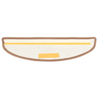 vidaXL Tapete/carpete para degraus 15 pcs 65x21x4 cm castanho