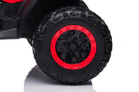 24 volt Elektrische Quad, 4 motoren, rubberen banden, leder zitting en meer!