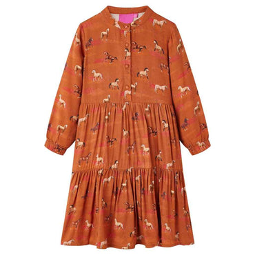 Vestido para criança cor conhaque 92