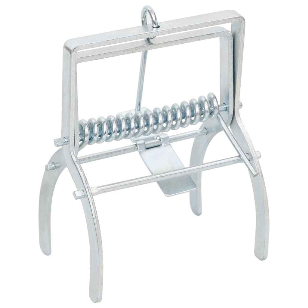 vidaXL Armadilhas para toupeiras 4 pcs aço galvanizado prateado