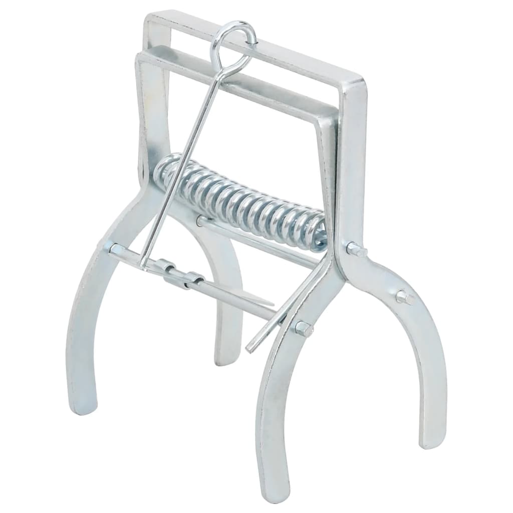 vidaXL Armadilhas para toupeiras 4 pcs aço galvanizado prateado