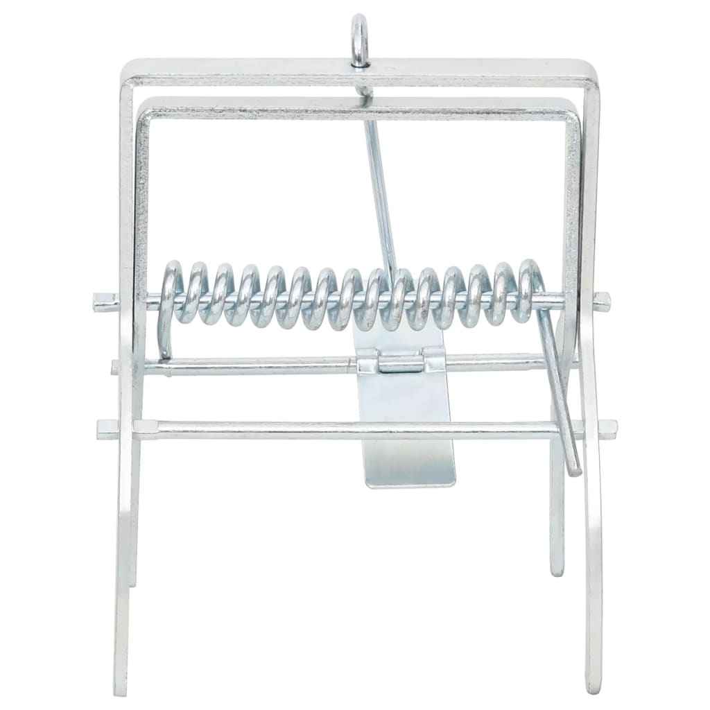 vidaXL Armadilhas para toupeiras 4 pcs aço galvanizado prateado