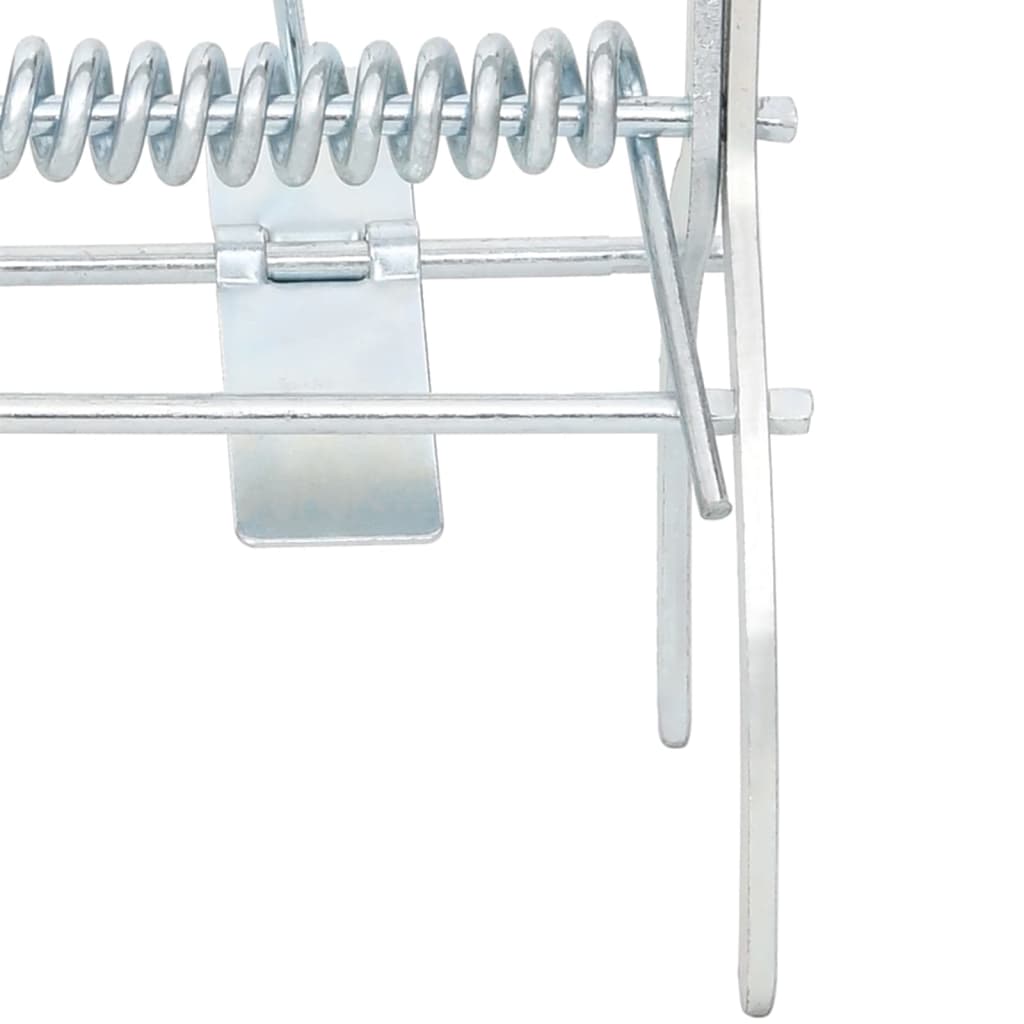 vidaXL Armadilhas para toupeiras 4 pcs aço galvanizado prateado