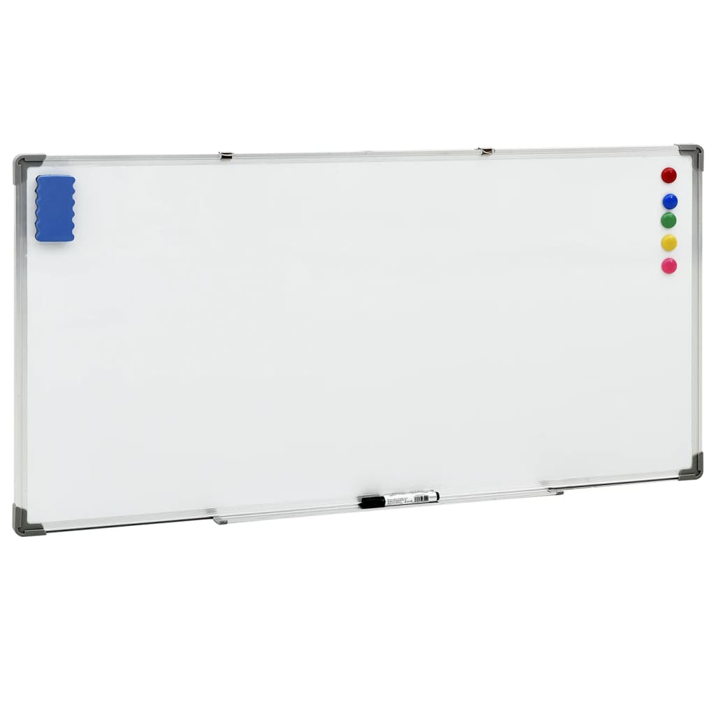 vidaXL Quadro de escrita magnético 50x35 cm aço branco