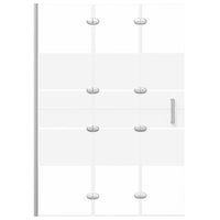 vidaXL Divisória de chuveiro dobrável ESG 100x140 cm branco