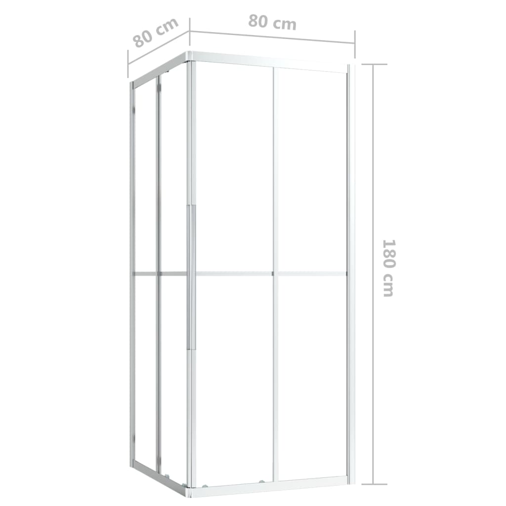 vidaXL Cabine de duche ESG 70x70x180 cm