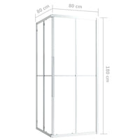 vidaXL Cabine de duche ESG 70x70x180 cm