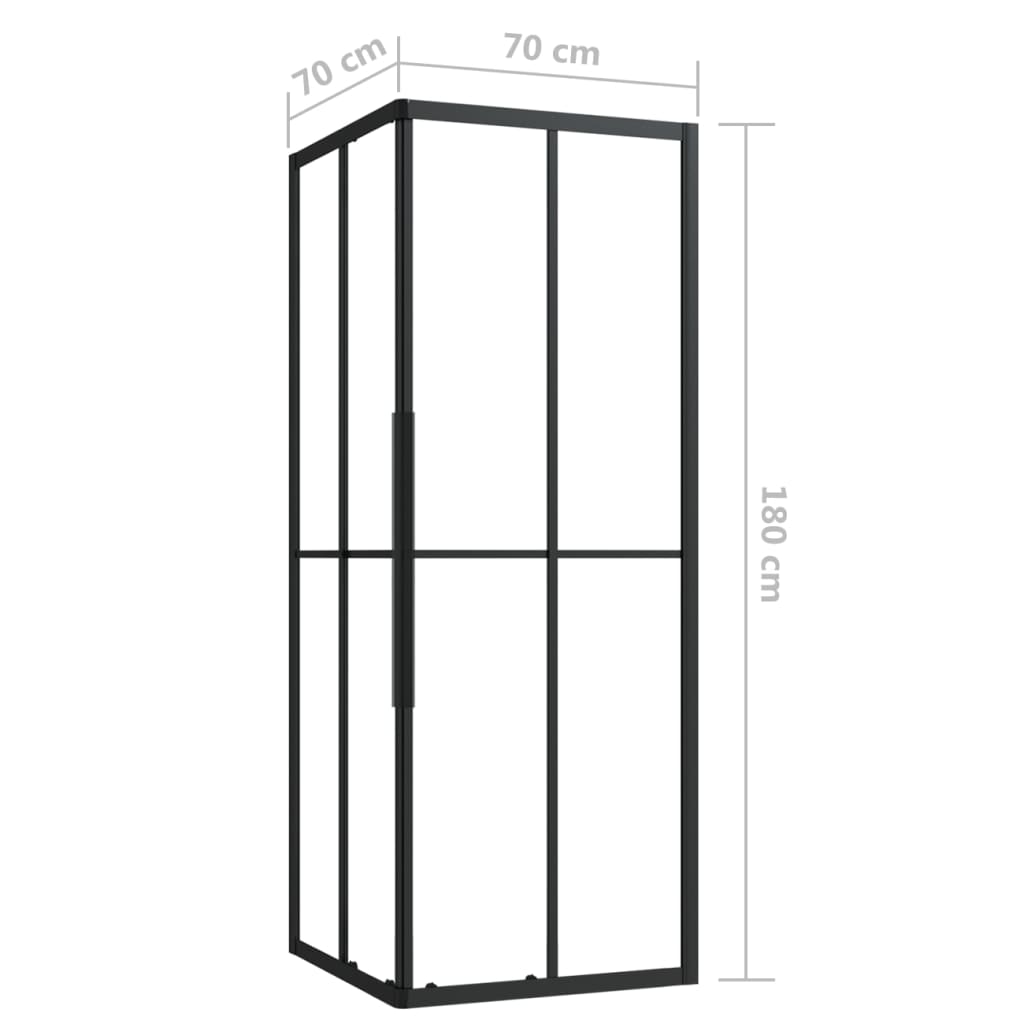vidaXL Cabine de duche ESG 80x70x180 cm