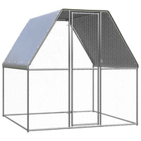 vidaXL Galinheiro de exterior 2x2x2 m aço galvanizado