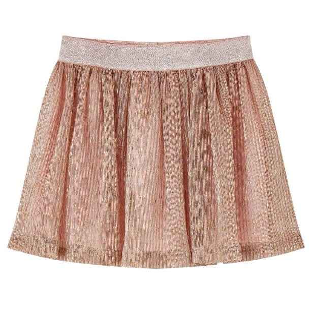 Saia para criança com brilhos rosa suave 92