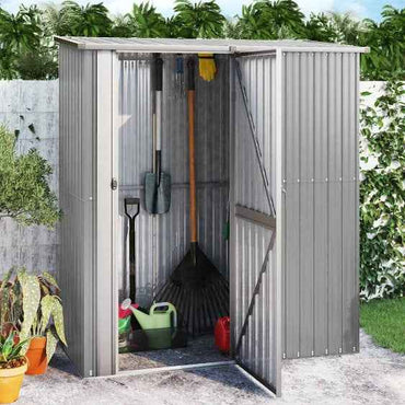 vidaXL Abrigo de jardim verde 180,5x97x209,5 cm aço galvanizado