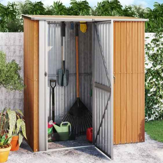vidaXL Abrigo de jardim verde 180,5x97x209,5 cm aço galvanizado