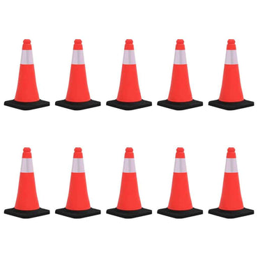 vidaXL Cones de sinalização refletores com bases pesadas 4 pcs 50 cm