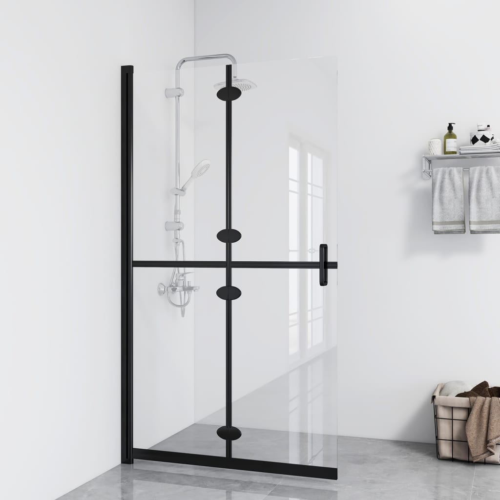 vidaXL Divisória chuveiro dobrável 70x190 cm vidro transparente ESG