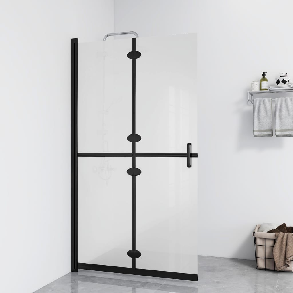 vidaXL Divisória chuveiro dobrável 70x190 cm vidro transparente ESG