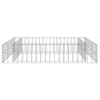 vidaXL Canteiro elevado/cesto gabião 100x100x20 cm aço galvanizado
