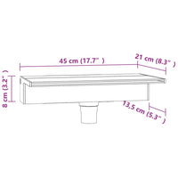 vidaXL Cascata com luzes LED RGB 60 cm acrílico