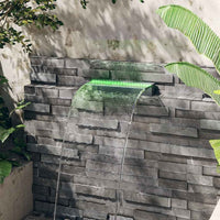 vidaXL Cascata com luzes LED RGB 30 cm acrílico