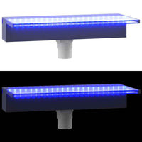 vidaXL Cascata com luzes LED RGB 30 cm acrílico